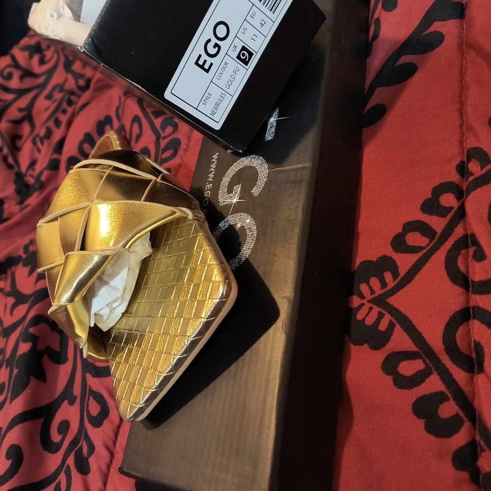 Ego brand gold flats